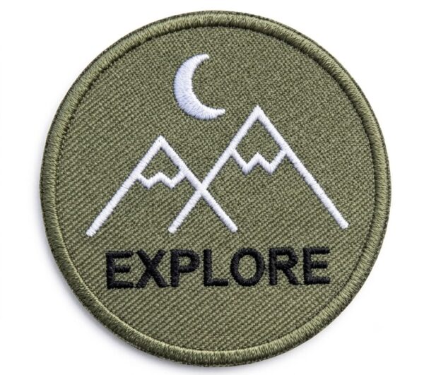 Explore Embroidered Iron-On Patch